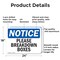 Signmission Please Breakdown Boxes, 24 in W x Rectangle, Aluminum OS-2PACK-NS-A-1824-L-17341 - alternate 2